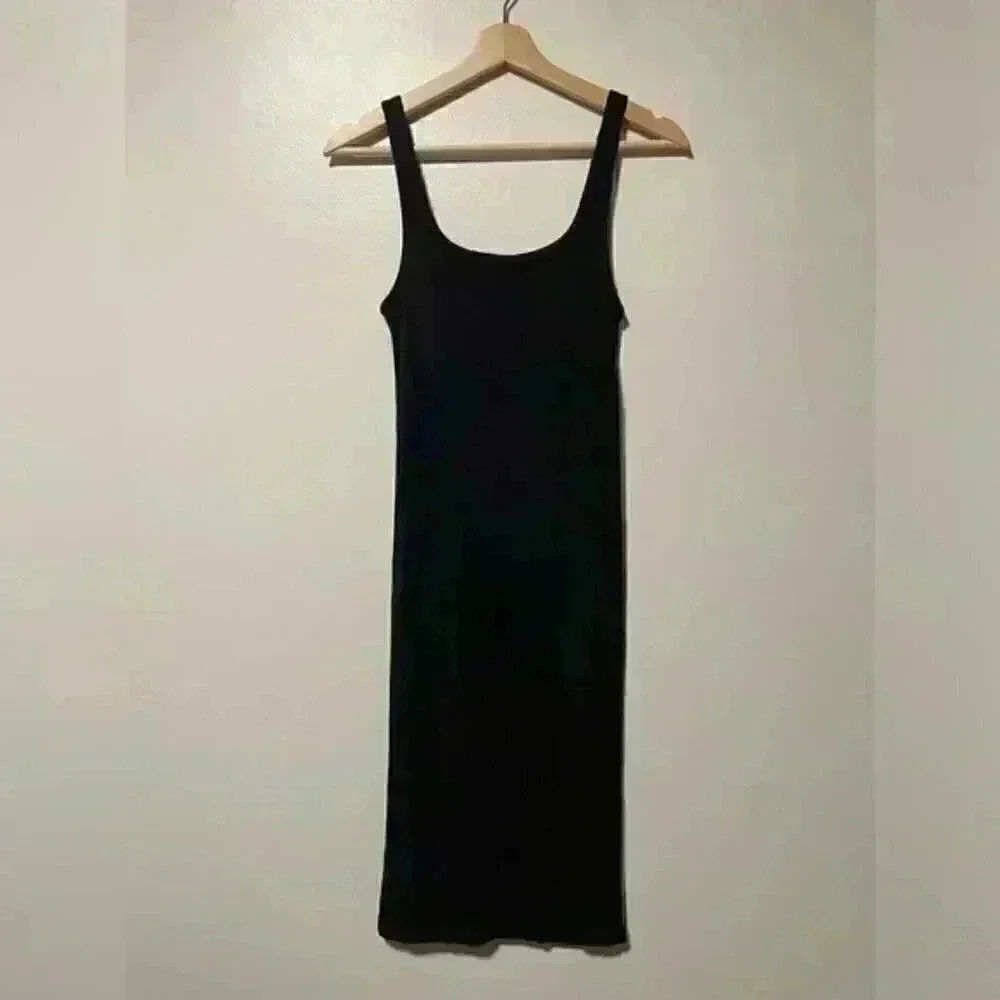 Wilfred Free Black Midi Dress - 2XS - Picture 2 of 7